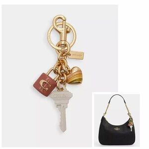 NWT Coach Key Cluster Bag Charm Key Holder